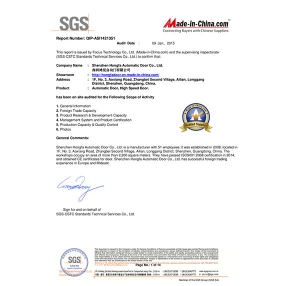 SGS資質(zhì)證書(shū)
